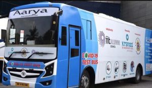 COVID-19 test bus