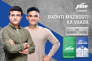 Sourav Ganguly, Sunil Chhetri designate Brand Ambassadors for JSW Cement