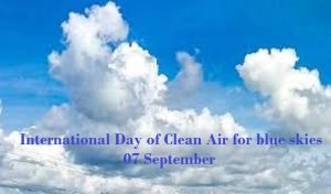 International Day of Clean Air for blue skies